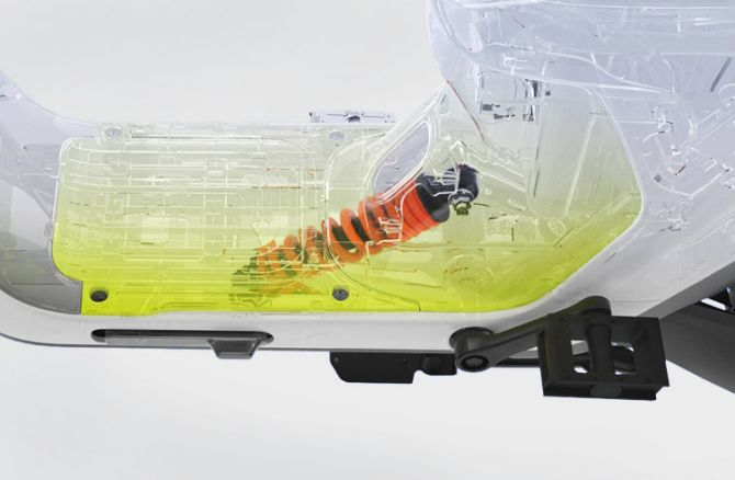 Two-stage Central Shock Absorber