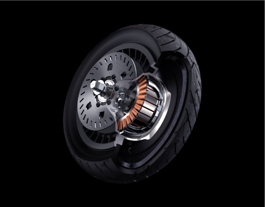 6000W Two-Wheel-Drive Air Cooled Hub Motor
