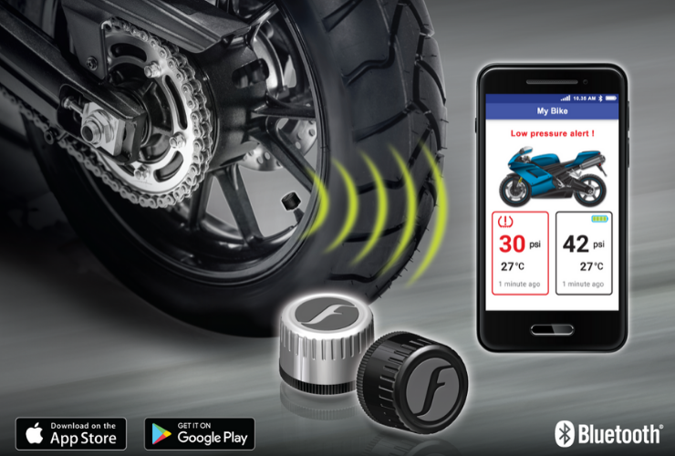 Capteur de pression externe des pneus, TPMS, Bluetooth 4.0/5.0, 2